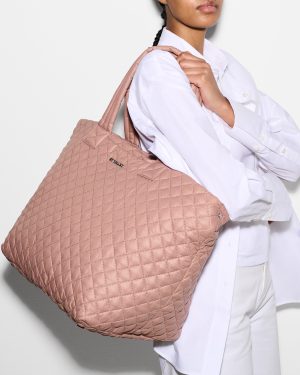 Dusty Rose Large Metro Tote Deluxe