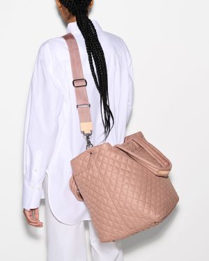 Dusty Rose Large Metro Tote Deluxe