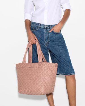 Dusty Rose Medium Metro Tote Deluxe