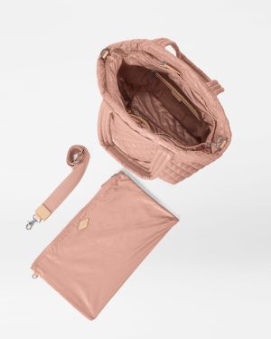 Dusty Rose Medium Metro Tote Deluxe