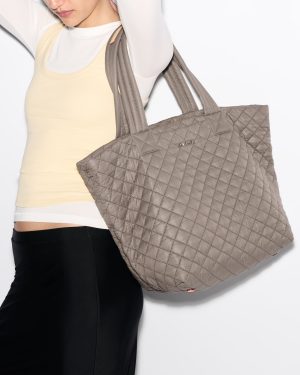 Morning Dove Medium Metro Tote Deluxe