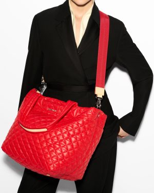 Bright Cherry Medium Metro Tote Deluxe