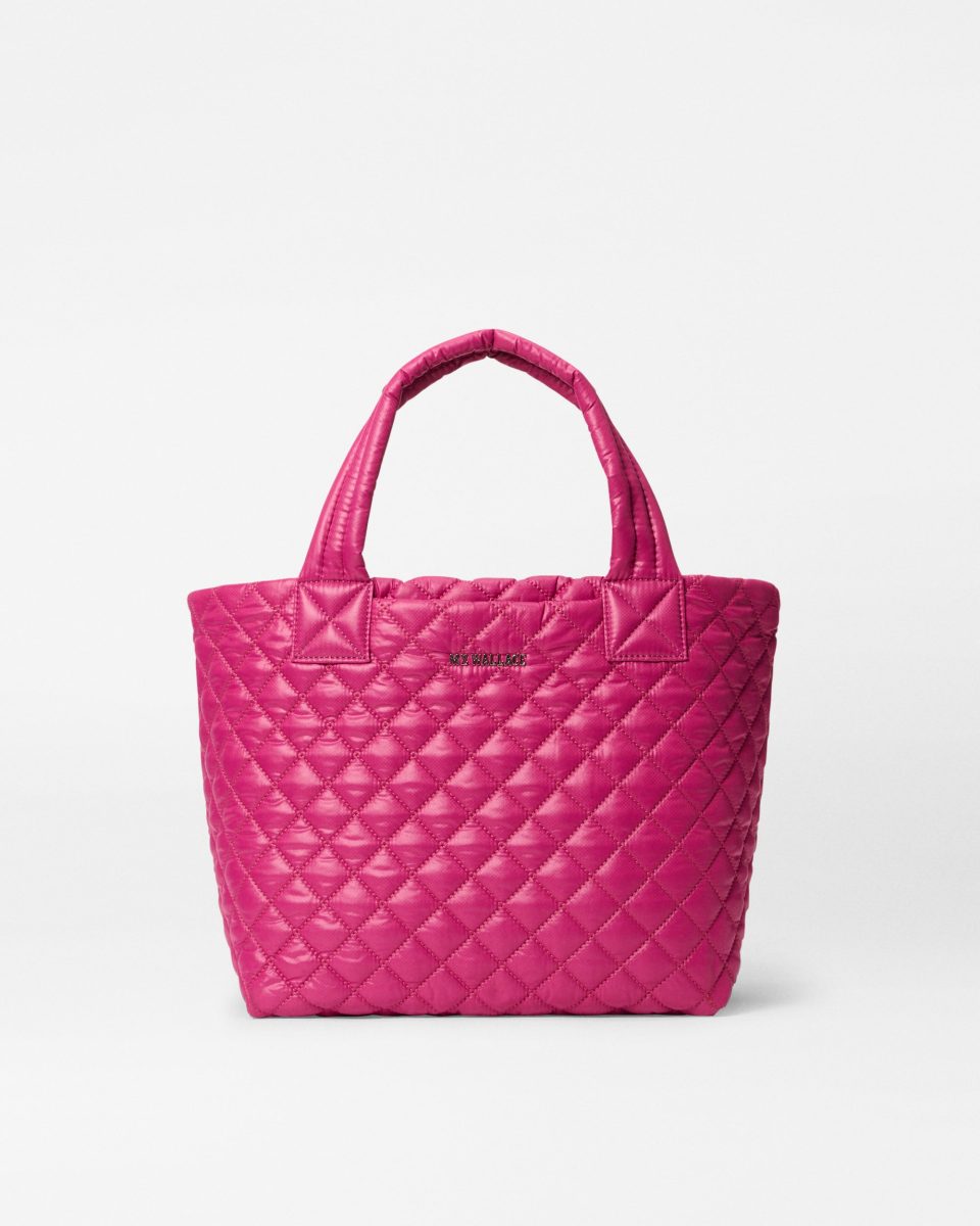 Raspberry Small Metro Tote Deluxe