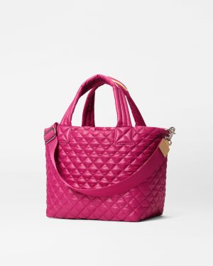 Raspberry Small Metro Tote Deluxe