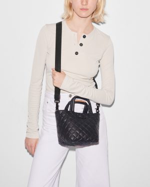 Black Mini Metro Tote Deluxe