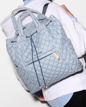 Seersucker Metro Convertible Backpack