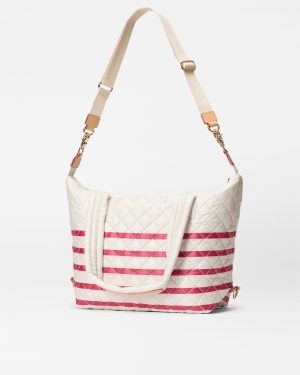 Sandshell/Apple Charter Stripe Medium Sutton Deluxe