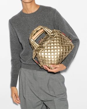 Antique Gold Metallic Small Sutton Deluxe