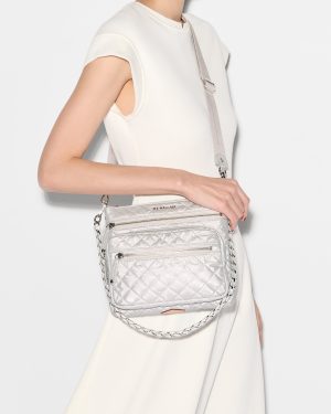 Oyster Metallic Downtown Crosby Crossbody