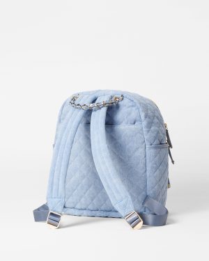 True Light Denim Small Crosby Backpack