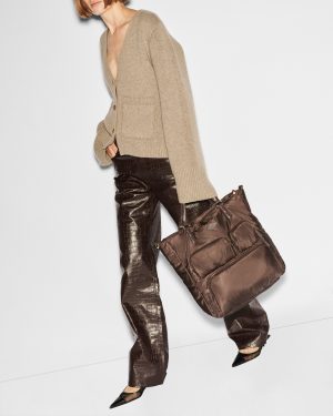 Walnut Large Chelsea Top Handle Tote