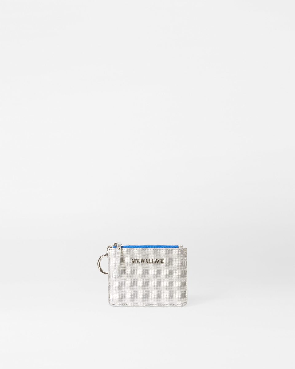 Silver Metallic Id Card Case