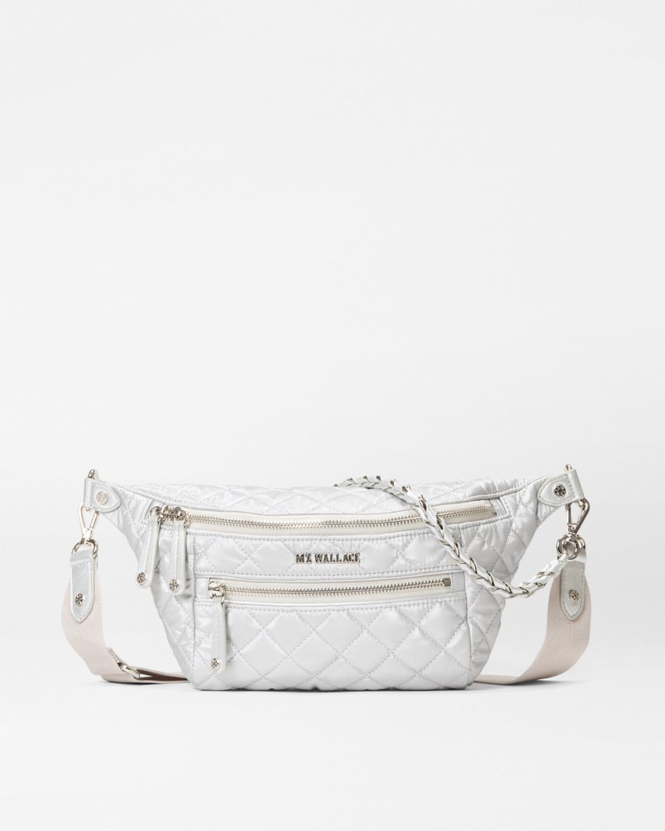 Oyster Metallic Small Crosby Crossbody Sling