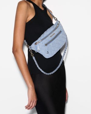 True Light Denim Small Crosby Crossbody Sling