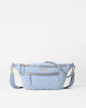 True Light Denim Small Crosby Crossbody Sling