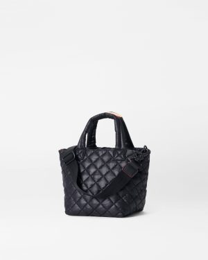 Black Micro Metro Tote Deluxe
