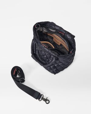 Black Micro Metro Tote Deluxe