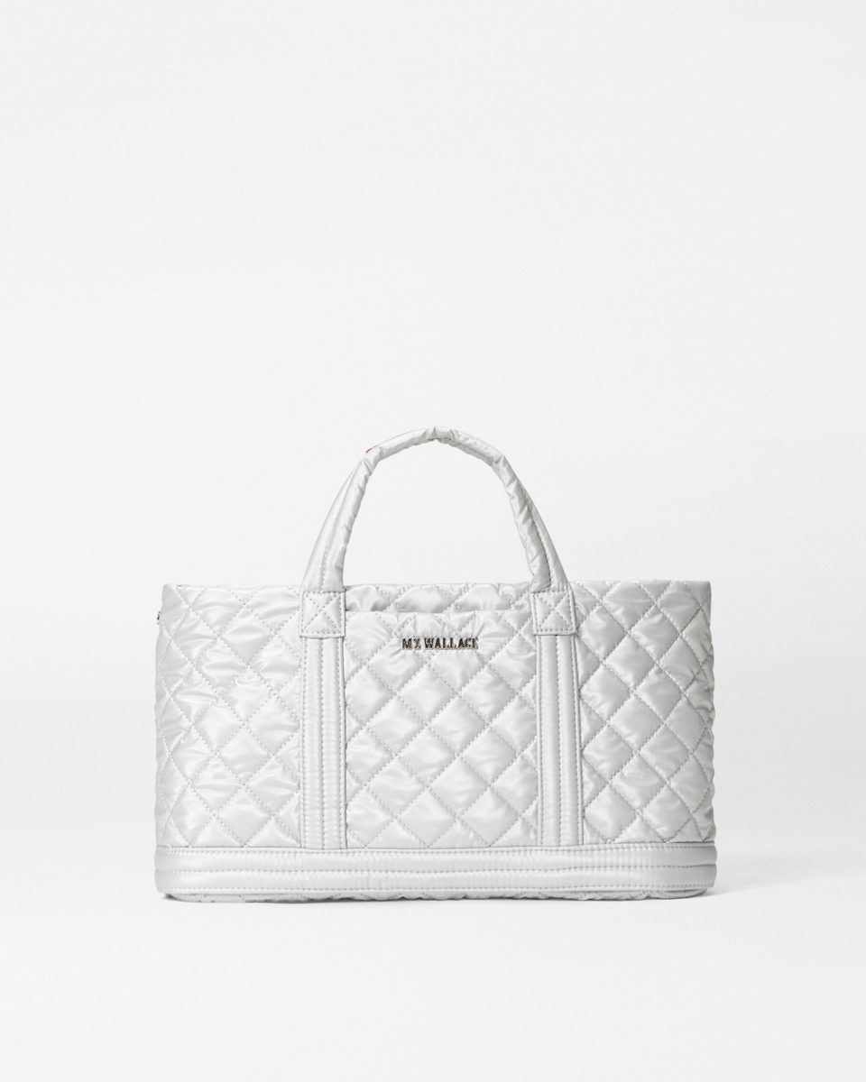 Oyster Metallic Metro Utility Crossbody