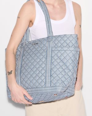 Seersucker Large Empire Tote