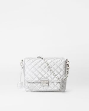 Oyster Metallic Medium Crosby Lock Crossbody
