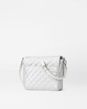Oyster Metallic Medium Crosby Lock Crossbody