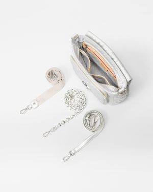 Oyster Metallic Medium Crosby Lock Crossbody