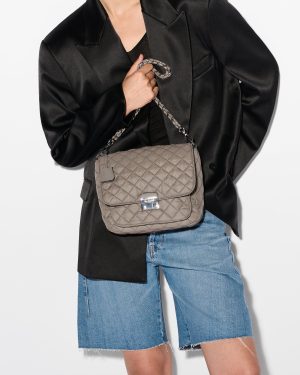 Morning Dove Medium Crosby Lock Crossbody