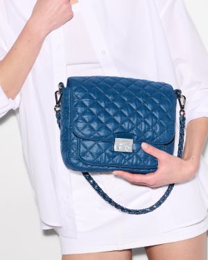 French Blue Medium Crosby Lock Crossbody