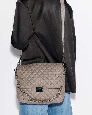 Morning Dove Large Crosby Lock Crossbody