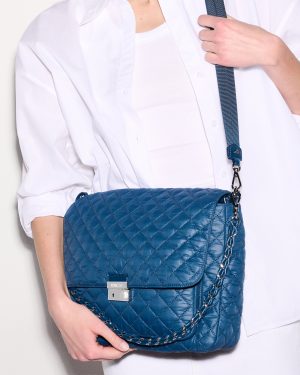 French Blue Large Crosby Lock Crossbody