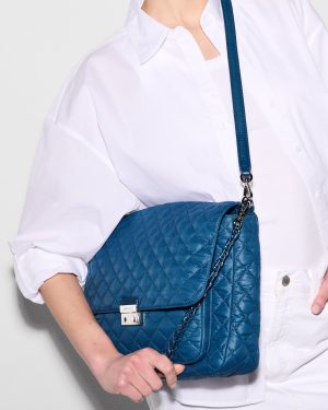 French Blue Large Crosby Lock Crossbody