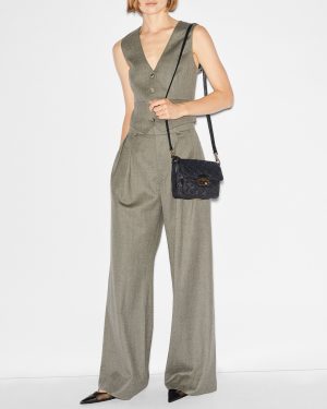 Black Small Crosby Lock Crossbody