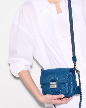 French Blue Small Crosby Lock Crossbody