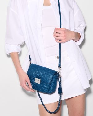 French Blue Small Crosby Lock Crossbody