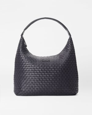 Black Large Woven Shoulder