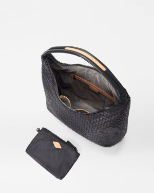 Black Large Woven Shoulder