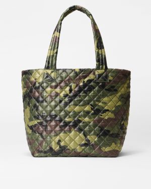 Green Camo Personalized Simple Metro Tote