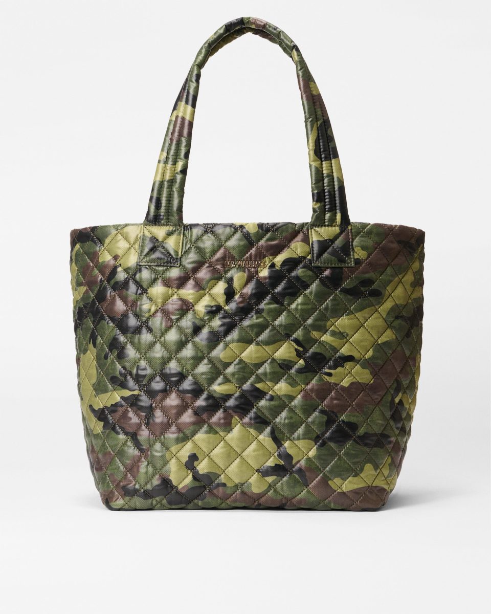 Green Camo Personalized Simple Metro Tote