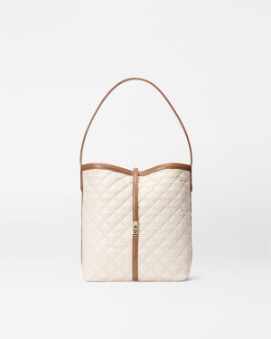 Sandshell with Brown Small Astor Hobo