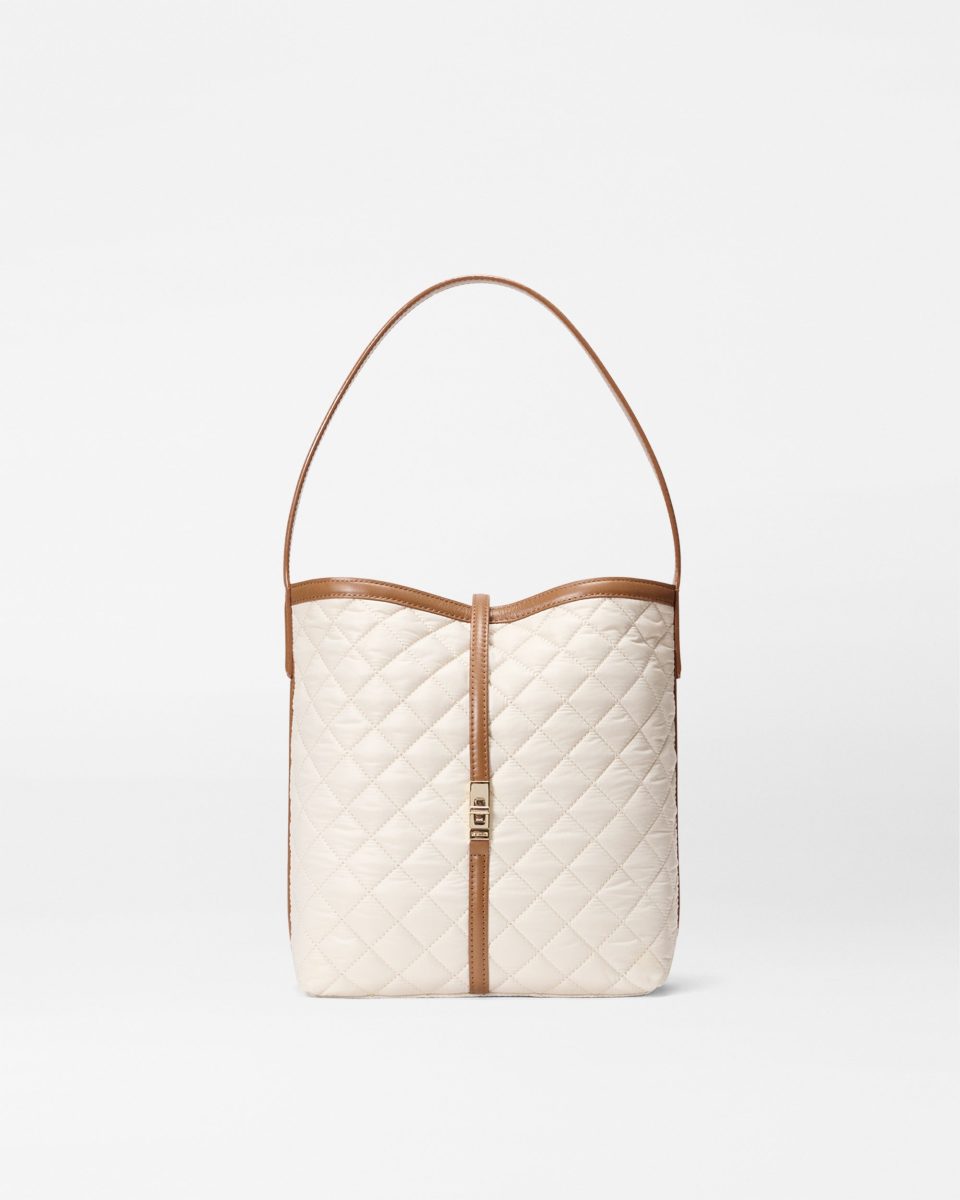 Sandshell with Brown Small Astor Hobo