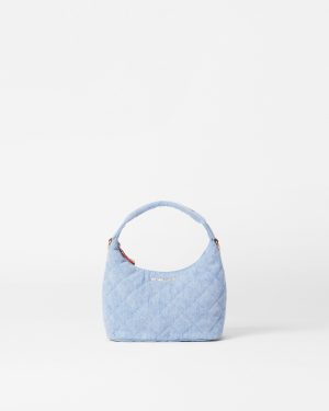 True Light Denim Mini Metro Hobo