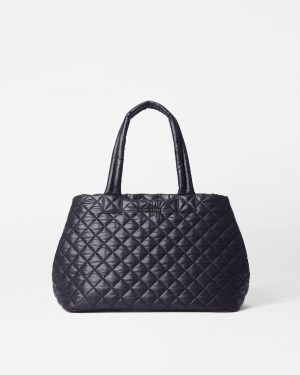 Black Medium Metro City Tote