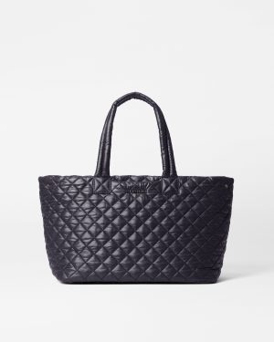 Black Medium Metro City Tote