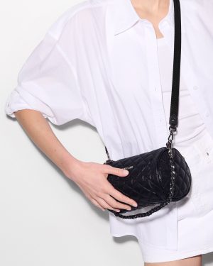 Black Crosby Barrel Crossbody