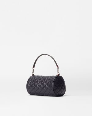 Black Crosby Barrel Crossbody