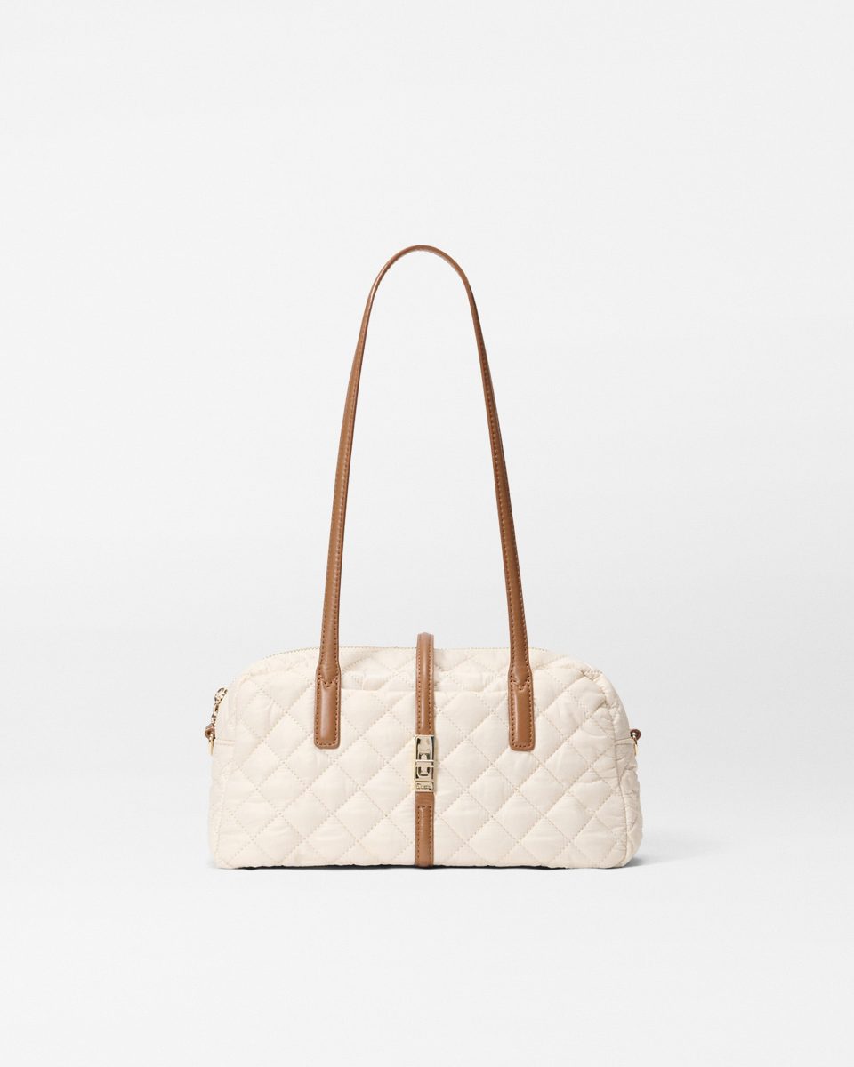 Sandshell with Brown Small Astor Satchel