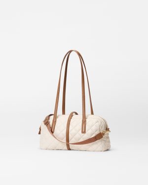 Sandshell with Brown Small Astor Satchel