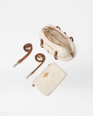 Sandshell with Brown Small Astor Satchel