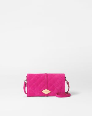 Raspberry Nubuck Astor Convertible Crossbody