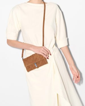 Brown Nubuck Astor Convertible Crossbody